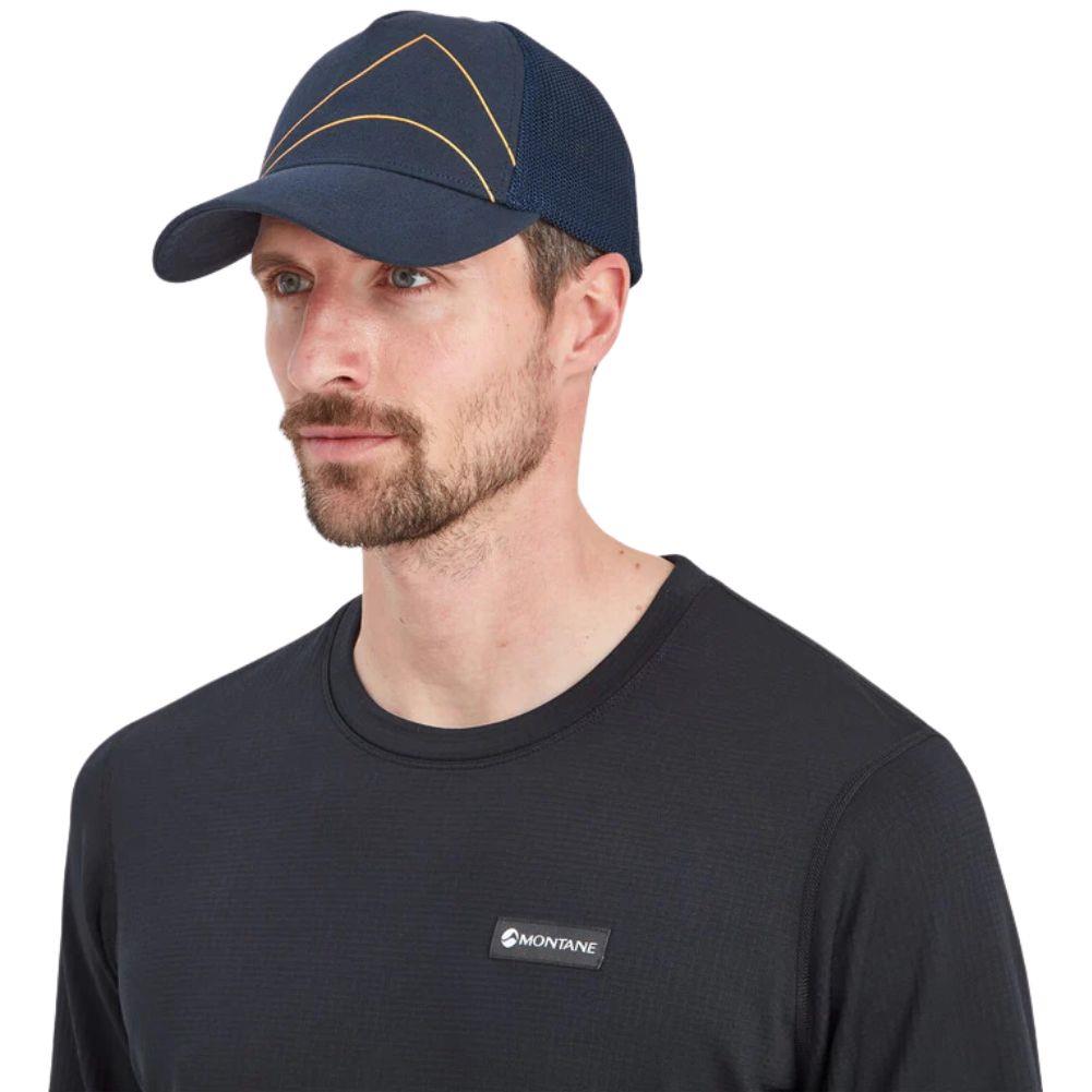 Montane Basecamp Logo Cap (Eclipse Blue) male looking away