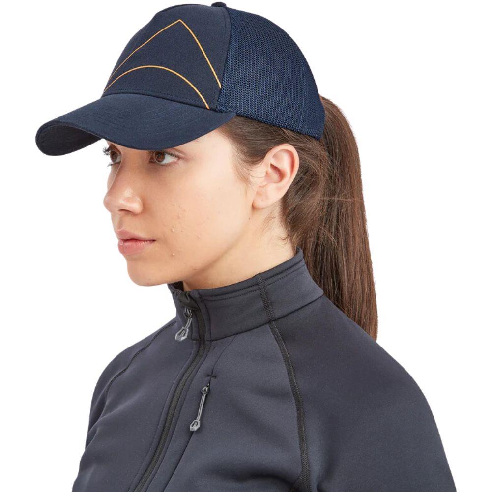Montane Basecamp Logo Cap (Eclipse Blue) woman looking away