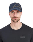 Montane Basecamp Logo Cap (Eclipse Blue) model staring at us