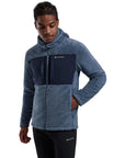 Montane Men's Caldus XT Hooded Fleece Jacket (Stone Blue) hand in pocket