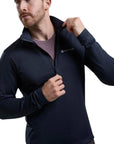Montane Men's Protium Fleece Pull-On Jacket (Eclipse Blue) pulling zipper