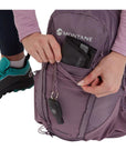 Montane Women's Trailblazer 16L Backpack (Moonscape) packing