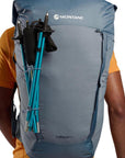 Montane Trailblazer 44L Backpack (Stone Blue) poles