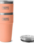 Yeti Rambler 20 oz (591 ml) Stackable Cup (Lowcountry Peach) stackable