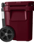 Yeti Roadie 32 Wheeled Cool Box (Wild Vine Red) side
