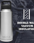 Yeti Rambler 36 oz (1065 ml) Bottle With Chug Cap (Black) double wall