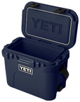 Yeti Roadie 15 Cool Box (Navy) lid open