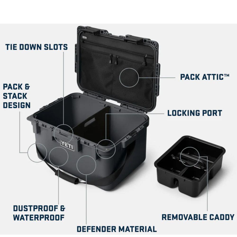 Yeti LoadOut GoBox 30 Gear Case (Charcoal) info