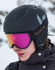 Bollé Women's Blanca Ski Goggles (Black Matte/Rose Gold) - Cat 2 - Front