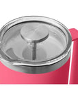 Yeti Rambler 34 oz French Press (Tropical Pink) lid on