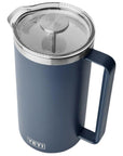 Yeti Rambler 64 oz French Press (Navy) top angle