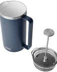 Yeti Rambler 64 oz French Press (Navy) lid off