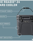 Yeti Roadie 24 Cool Box (Charcoal) info