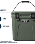 Yeti Roadie 24 Cool Box (Charcoal) how much it can hold