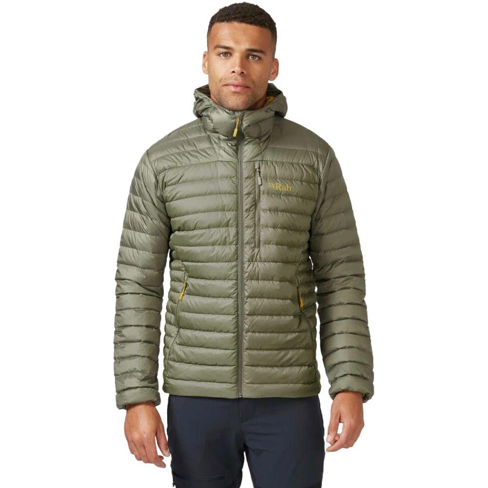 Rab Men's Microlight Alpine Down Jacket (Light Khaki Rab Men's Microlight Alpine Down Jacket (Light Khaki