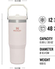 Stanley Iceflow Flip Straw Tumbler 890ML (Frost) measurements
