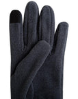 Trekmates Annat Fleece Glove (Dark Grey Marl) finers tips