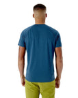 Rab Men's Mantle Tee (Nightfall Blue Marl) back