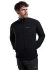 Montane Men's Chonos Fleece Jacket (Black) model look away