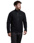 Montane Men's Chonos Fleece Jacket (Black) model starting to walk