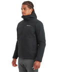 Montane Men's Fireball Hooded Insulated Jacket (Black) model angle