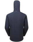 Montane Men's Fireball Hooded Insulated Jacket (Eclipse Blue) hood up back