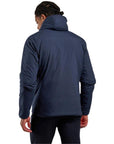 Montane Men's Fireball Hooded Insulated Jacket (Eclipse Blue) model back pose
