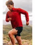 Montane Men's Featherlite Windproof Jacket (Acer Red) running