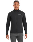 Montane Men's Fury Fleece Jacket (Black) model front
