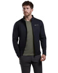 Montane Men's Fury Fleece Jacket (Black) hand in pocket