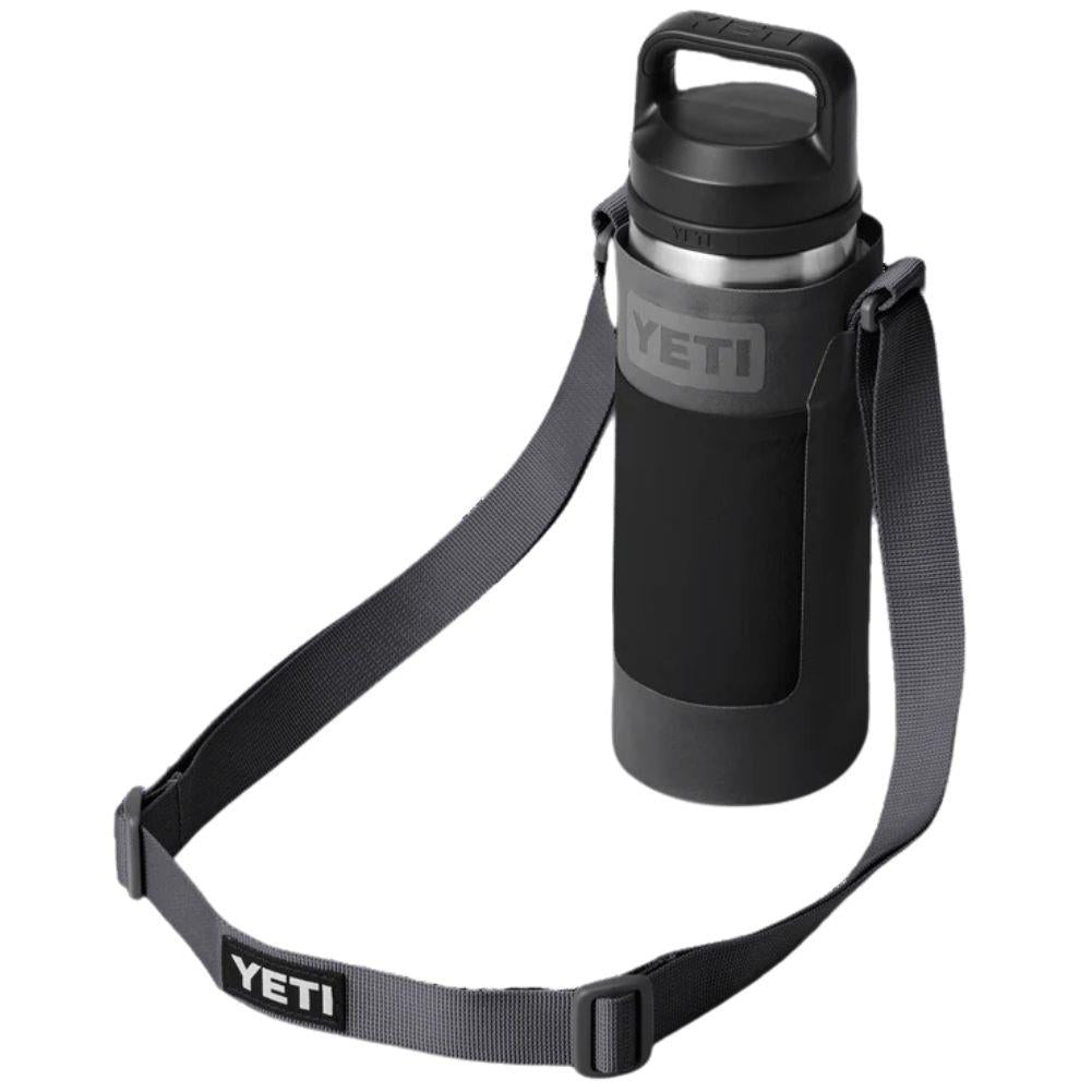 Yeti Rambler Bottle Sling (Charcoal) bottle top angle
