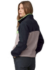 Patagonia Women's Lightweight Synchilla Snap-T Fleece Pullover (Echo Purple) model angle