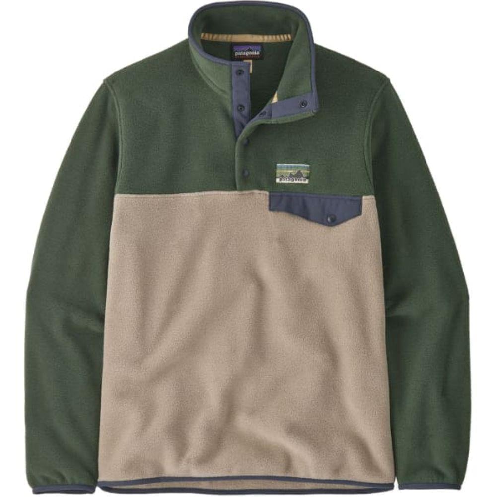 Patagonia Men's Lightweight Synchilla Snap-T Fleece Pullover (Seabird Grey)