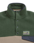 Patagonia Men's Lightweight Synchilla Snap-T Fleece Pullover (Seabird Grey) collar