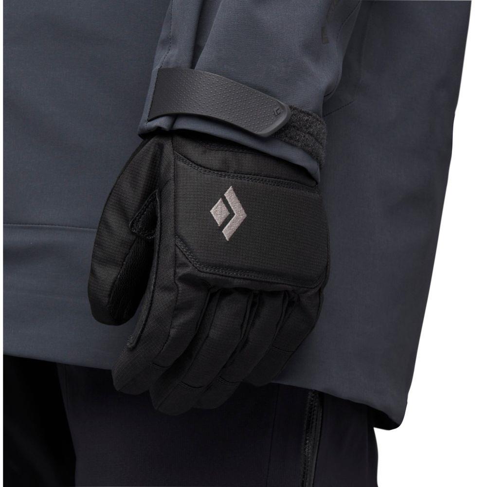 Black Diamond Mission GTX Gloves (Black) wearing