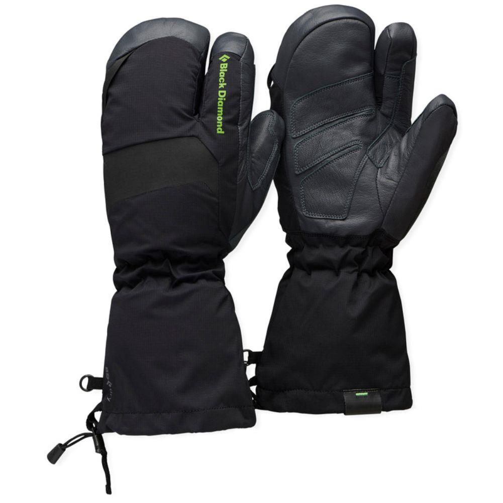 Black Diamond Alpine 3-Finger Waterproof Mitts (Black/Carbon)