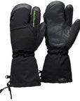 Black Diamond Alpine 3-Finger Waterproof Mitts (Black/Carbon)