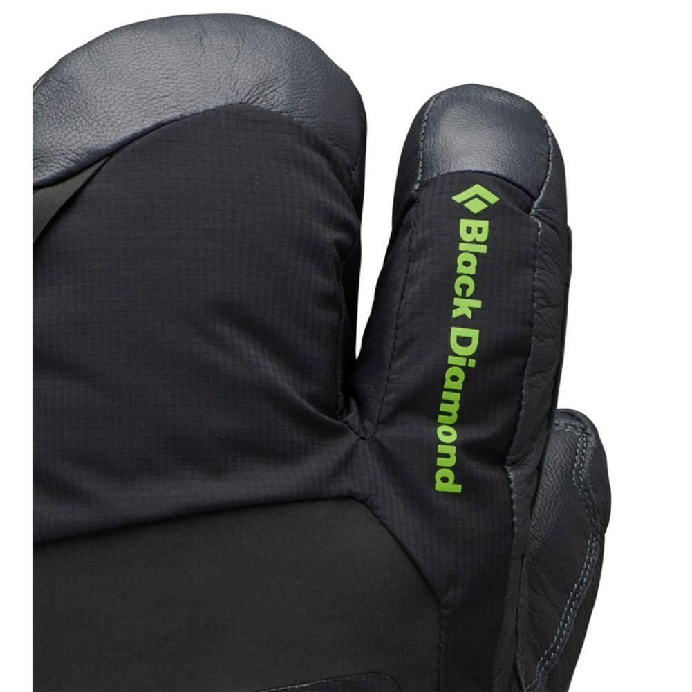 Black Diamond Alpine 3-Finger Waterproof Mitts (Black/Carbon) logo