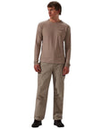 Berghaus Men's Ivyhill Crew Top (Light Grey) full body