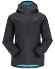 Rab Women's Valiance Waterproof Down Jacket (Black/Aquamarine)