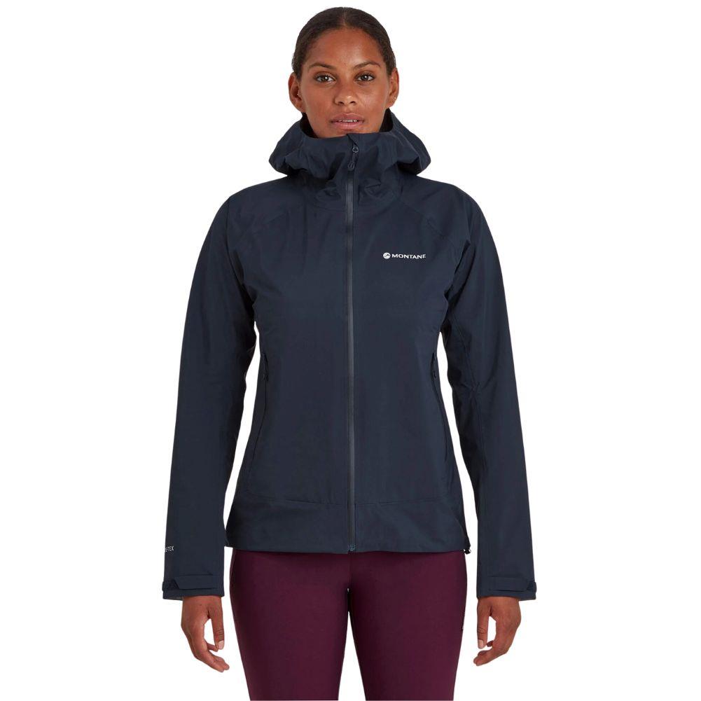 Montane Women's Phase Lite Waterproof Jacket (Eclipse Blue) model front