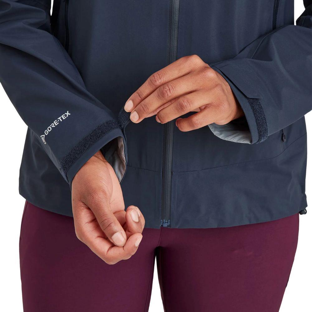 Montane Women's Phase Lite Waterproof Jacket (Eclipse Blue) sleeve