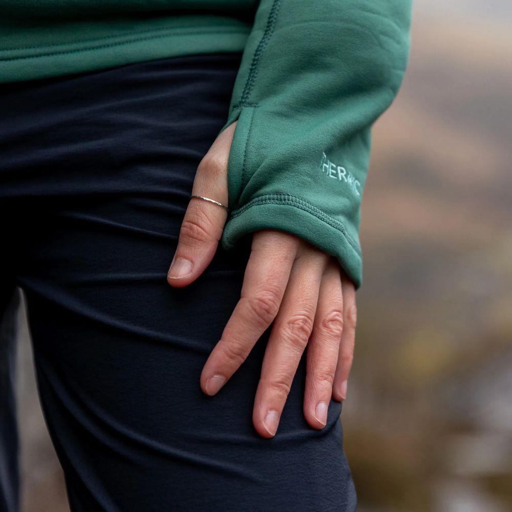 Rab Women's Modulus Fleece Hoody (Eucalyptus) sleeve