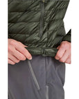 Montane Men's Anti-Freeze Packable Hooded Down Jacket (Oak Green) helm
