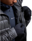 Montane Men's Anti-Freeze XT Hooded Down Jacket (Slate) zip up