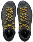 Scarpa Men's Zodiac Tech GTX Mountaineering Boot (Anthracite/Sulphur) top view
