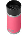 Yeti Rambler 12 oz (354 ml) Bottle With Hotshot Cap (Tropical Pink) angle