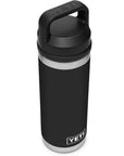 Yeti Rambler 18 OZ (532 ml) Bottle With Chug Cap (Black) top angle