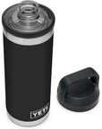 Yeti Rambler 18 OZ (532 ml) Bottle With Chug Cap (Black) lid off