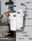 Yeti Loadout 5 Gallon Bucket (White) split